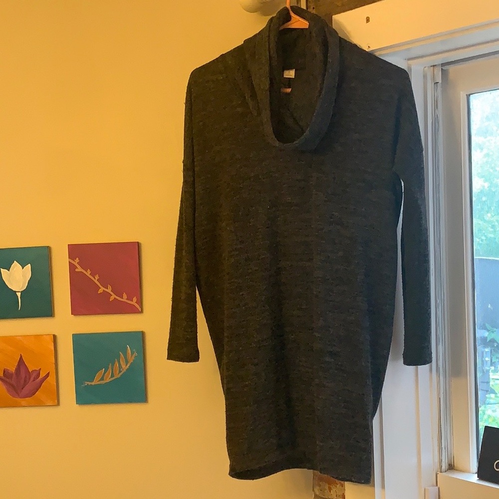 Slouchy dark grey sweater dress XS Old Navy